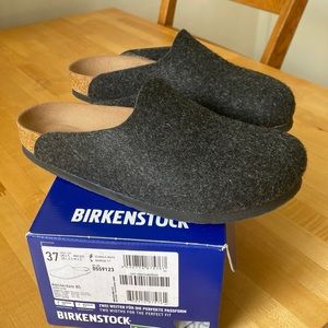 Birkenstock Amsterdam wool clogs